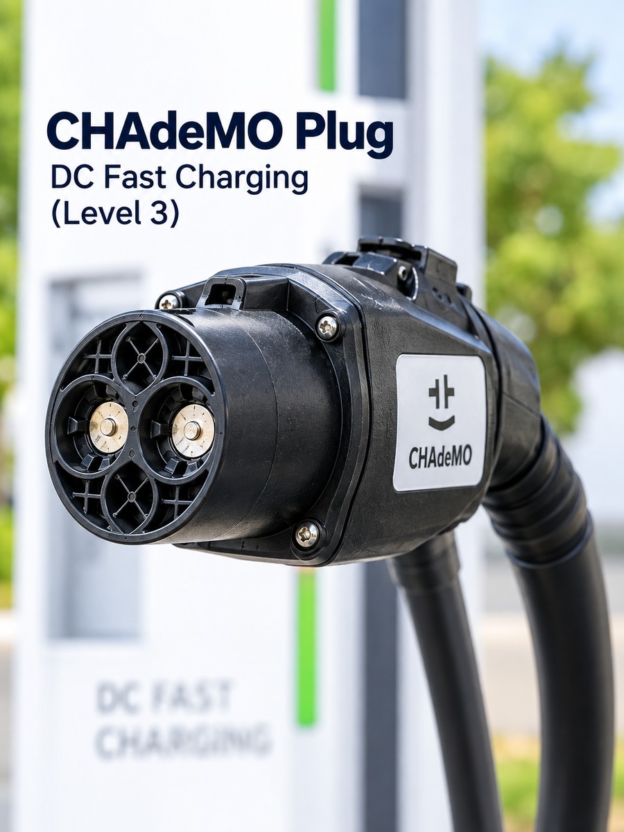 CHAdeMO plug - DC fast charging (Level 3) CHAdeMO plug - DC fast charging (Level 3)